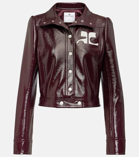 ジャケット COURREGES LOGO CROPPED VINYL PUFFER JACKET Courrèges Cropped Vinyl Puffer Jacket | italist