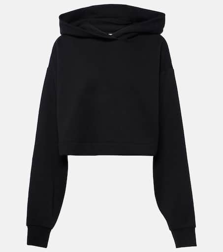 Bae cropped cotton-blend hoodie in black - Alo Yoga | Mytheresa