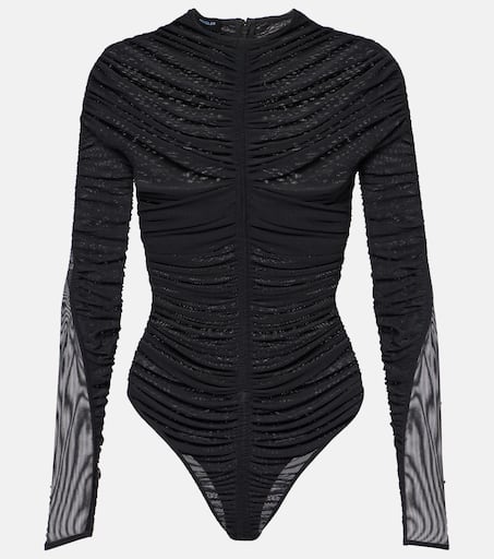 TR34228 S ruched sculpt body lace black Shape Black Sculpt