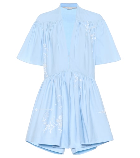 Stella McCartney - Embroidered cotton minidress