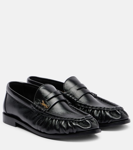 Leather penny loafers