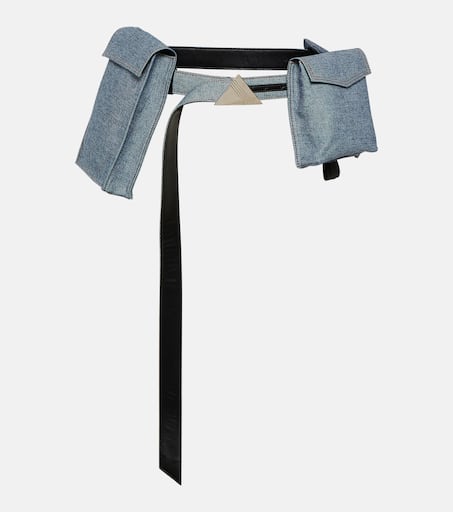 【関税込み】THE ATTICO BELT DETAIL TROUSERS The Attico multi-string Trousers | Green | FARFETCH