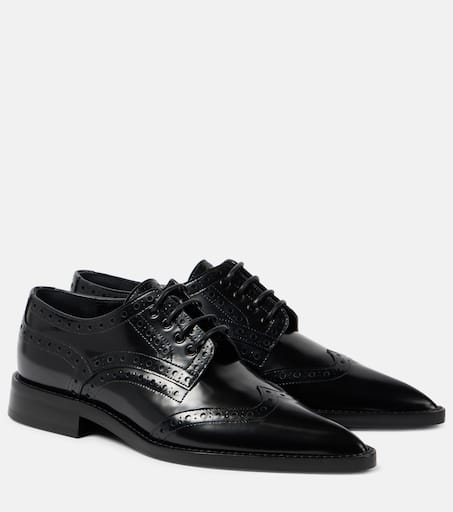 【23AW NEW】Victoria Beckham_woman / Norah レザー ローファー VICTORIA BECKHAM Embellished leather platform loafers | NET