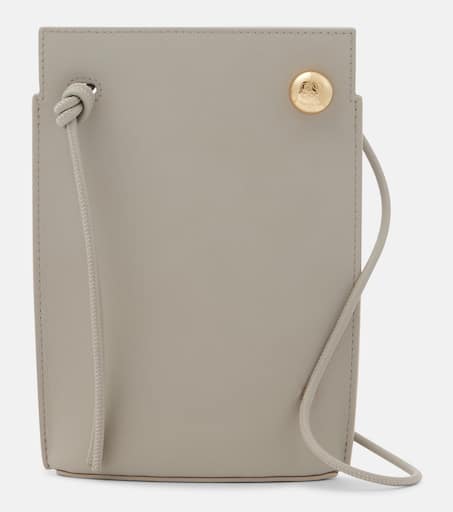 【LOEWE】 Pebble Dice leather iPhone case Pebble Dice leather iPhone case in grey - Loewe | Mytheresa