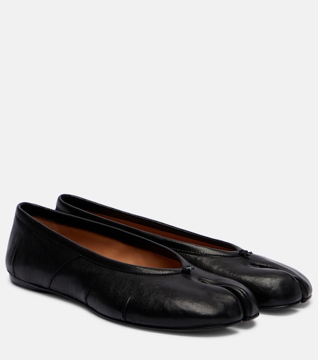 Tabi New leather ballet flats in black - Maison Margiela Tabi New leather ballet flats in black - Maison Margiela