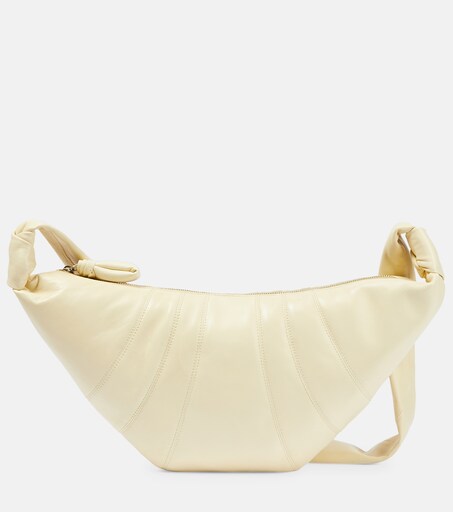 Croissant Small Leather Shoulder Bag in Pink - Lemaire | Mytheresa