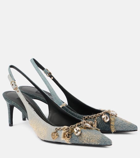 【関税込み】dolce & gabbana JACKIE NEW' SLINGBACK dolce-gabbana-jacquard-