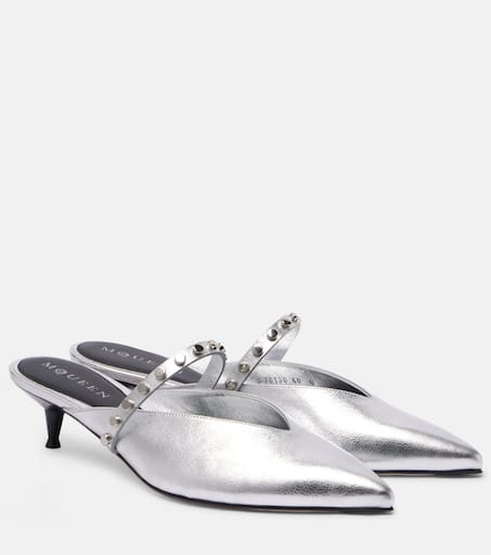 靴 melt the lady moon cut mule 23.5 MELT THE LADY moon cut mule