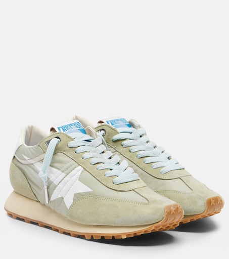 Running Marathon suede-trimmed sneakers