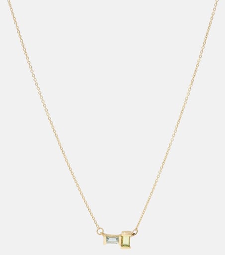 Tu Y Yo 9kt gold necklace with gemstones in multicoloured