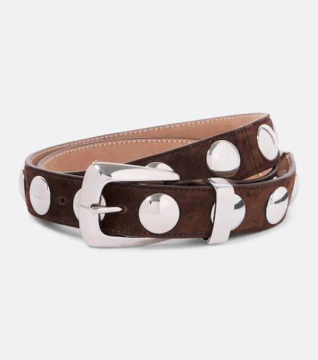 ベルト KHAITE MUD SUEDE BENNY BELT KHAITE Benny suede belt | NET-A-PORTER