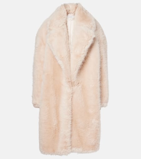 ムートン・ファーコート MAX MARA WHITE ECO FUR SLAM COAT Manico faux fur coat in white - Sportmax | Mytheresa