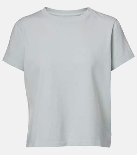 Emmylou cotton T-shirt in blue - Khaite | Mytheresa