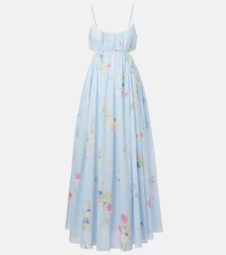 ワンピース Zimmermann DRESS (9143DR251) Crush Buttoned Mini Dress Lilac Floral Online | Zimmermann