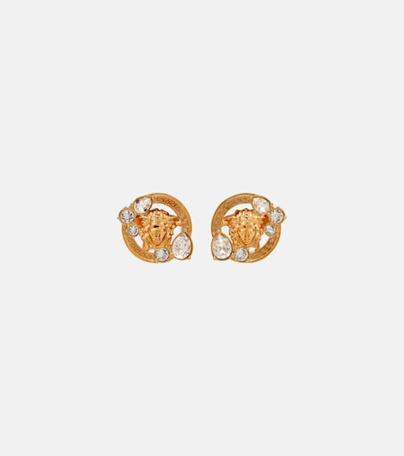Versace Medusa crystal-embellished earrings