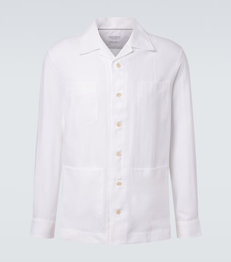 Brunello Cucinelli Hemp, linen, and cotton shirt