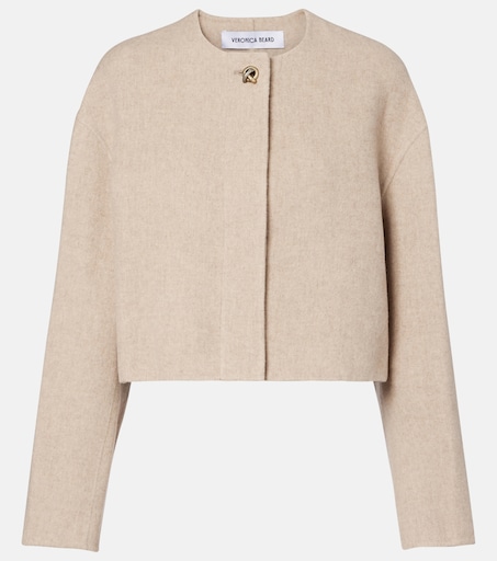 Philips wool and cashmere-blend jacket in beige - Veronica Beard
