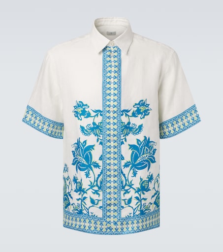 Etro Floral linen shirt