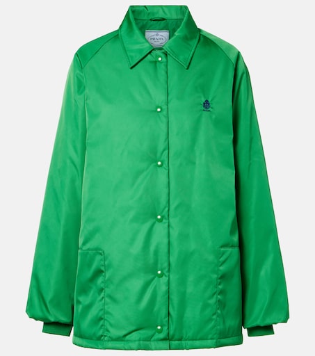 Re-Nylon oversized blouson jacket in green - Prada | Mytheresa