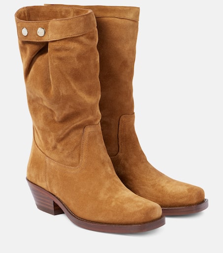【関税&送料込】Isabel Marant Beige Suede Adnae Ankle Boots ISABEL MARANT Adnae embellished suede ankle boots | NET-A-PORTER