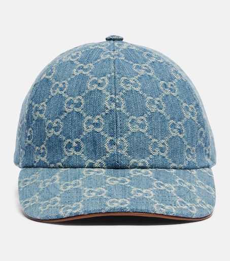 GG cotton canvas baseball cap in blue - Gucci | Mytheresa display picture 1