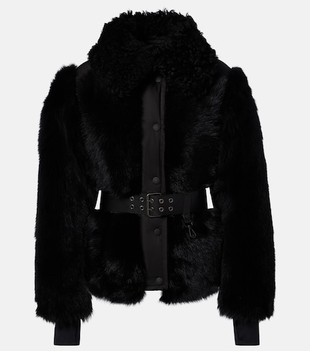 Valdivian shearling down jacket in black - Moncler Grenoble