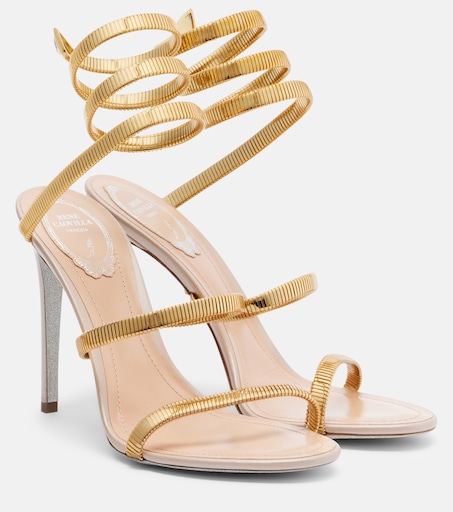 Juniper embellished sandals in gold - Rene Caovilla | Mytheresa