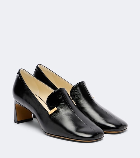 Leather loafer pumps in black - Phoebe Philo | Mytheresa