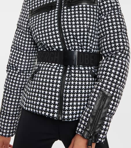 Black msgd ski houndstooth printed sale jacket