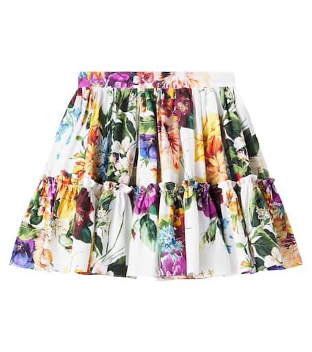 スカート Dolce & Gabbana Fiorata' Multicolor Cotton Skirt Floral cotton poplin skirt in multicoloured - Dolce Gabbana