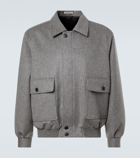 Cashmere blouson jacket in grey - Auralee | Mytheresa