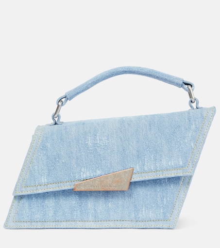 Distortion Mini crossbody bag in blue - Acne Studios | Mytheresa