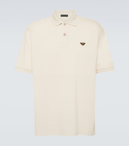 Polohemd aus Baumwoll-Piqué in Weiß - Prada | Mytheresa