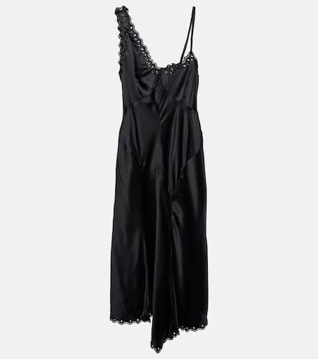Ayrich embroidered silk midi dress in black - Isabel Marant