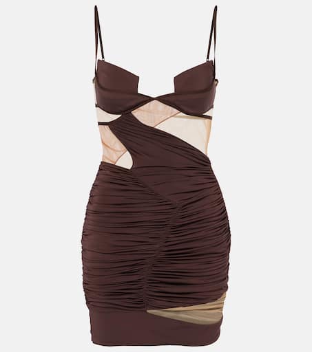 Draped minidress in black - Nensi Dojaka | Mytheresa