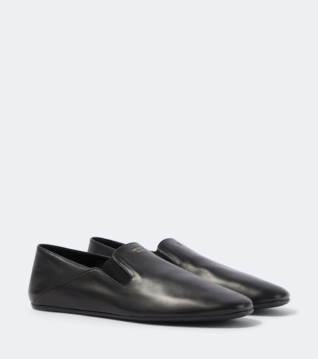 Leather loafers