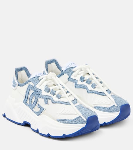 ☆関税込み☆【DOLCE&GABBANA】Daymaster denim sneakers Daymaster denim sneakers in blue - Dolce Gabbana | Mytheresa