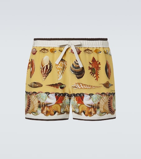Dolce & Gabbana Printed silk shorts