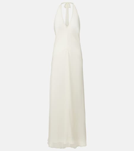 Luma halterneck maxi dress in white - Staud | Mytheresa Luma halterneck maxi dress in white - Staud | Mytheresa