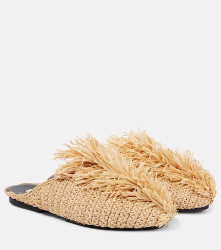 サンダル・ミュール JIL SANDER Raffia Slippers P00989078.jpg
