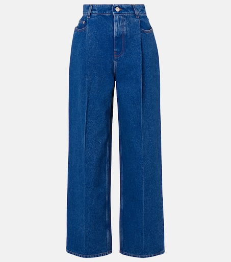 High-rise wide-leg jeans in blue - Marni | Mytheresa