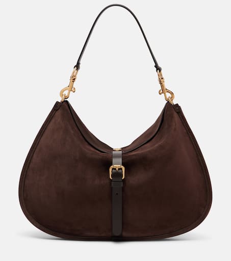 ショルダーバッグ・ポシェット ETRO Woman Crossbody bags Brown WP1C0014AE248 S9865 Pony Small suede crossbody bag in brown - Etro | Mytheresa
