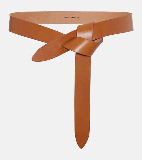 ISABEL MARANT LECCE レザー ノットベルト　M Lecce leather belt in brown - Isabel Marant | Mytheresa