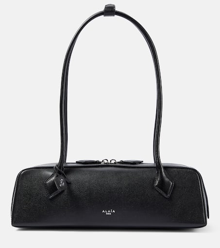 Le Teckel leather shoulder bag in black - Alaia | Mytheresa