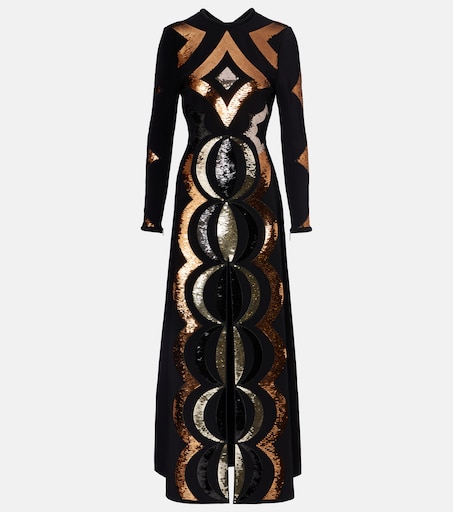 Sequined open-back gown in black - Pucci | Mytheresa Sequined open-back gown in black - Pucci | Mytheresa