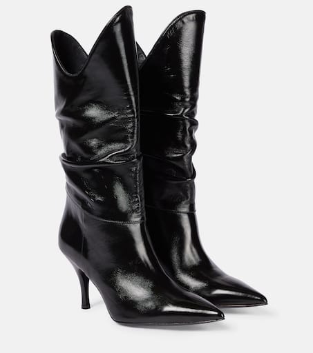 【The Attico】 Venus patentレザーブーツ Venus patent leather boots in black - The Attico | Mytheresa
