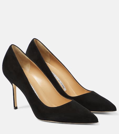 BB 90 suede pumps in black - Manolo Blahnik | Mytheresa