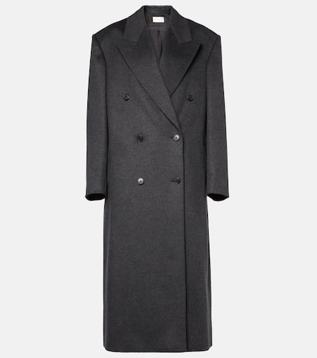 【関税込み】the row HARISI' COAT Harisi cashmere coat in grey - The Row | Mytheresa