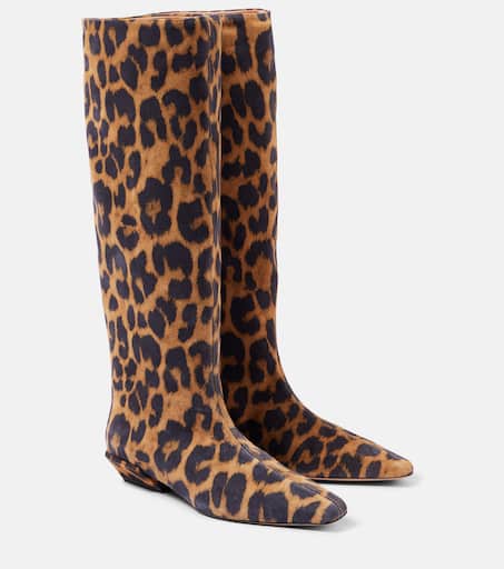 シューズ・サンダルその他 Paris Texas Tall boots in chocolate-coloured suede PARIS TEXAS Stiletto suede boots | NET-A-PORTER