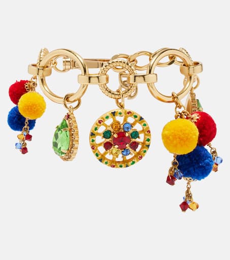 Taormina embellished charm bracelet in multicoloured - Dolce